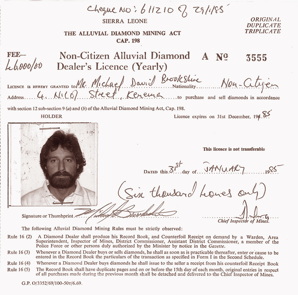 Dealer's License 1985
